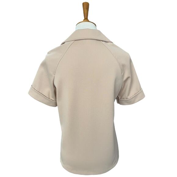 NWT 60s 70s Vintage Cricket Lane Short Sleeve Button Retro Preppy Shirt Size M - Picture 5 of 6